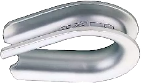 thumbnail interactive-video image 1 of Bainbridge Solid Stainless Steel Thimble – 1/8" – UK Made Rigging Hardware 1 of 3